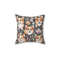 Corgis Spun Polyester Square Pillow