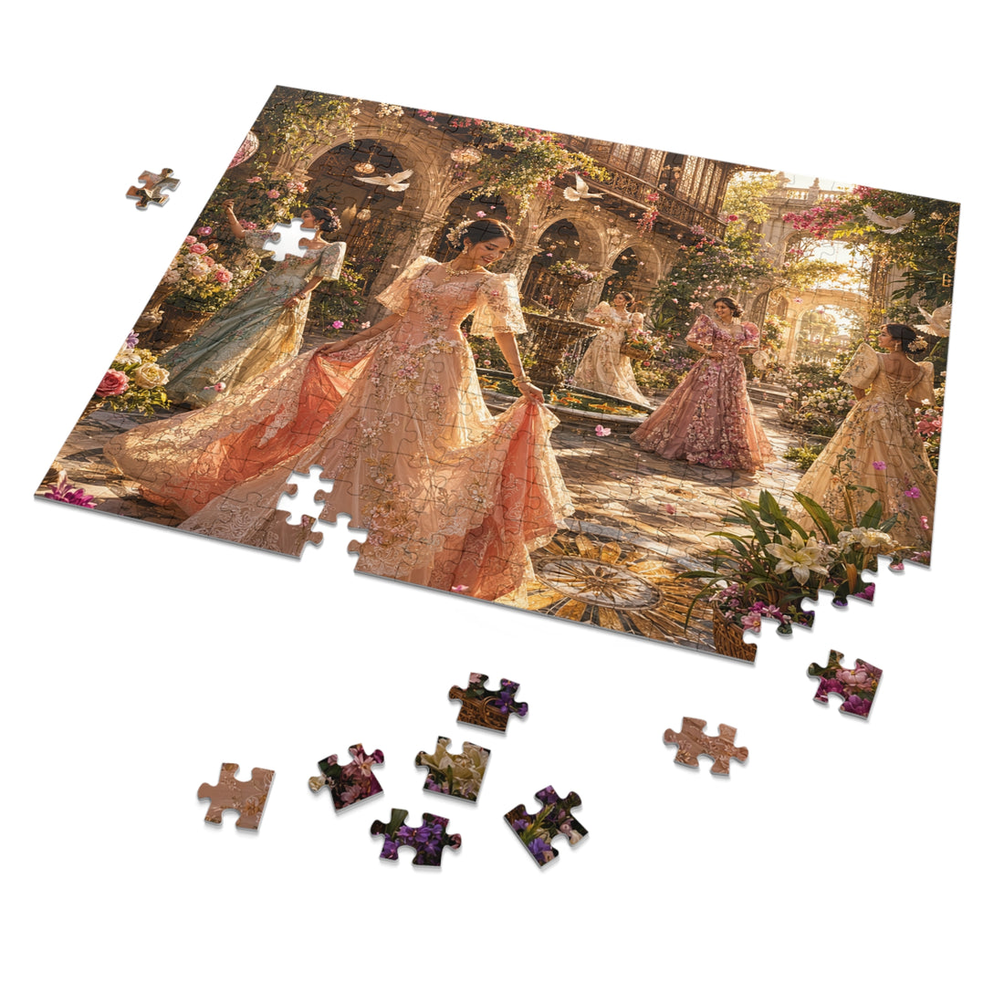 Maria Clara Garden Walk Jigsaw Puzzle with Tin (252, 500, 1000 pieces)