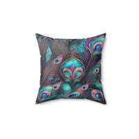 Yumigara Pillow with Peacock Feathers