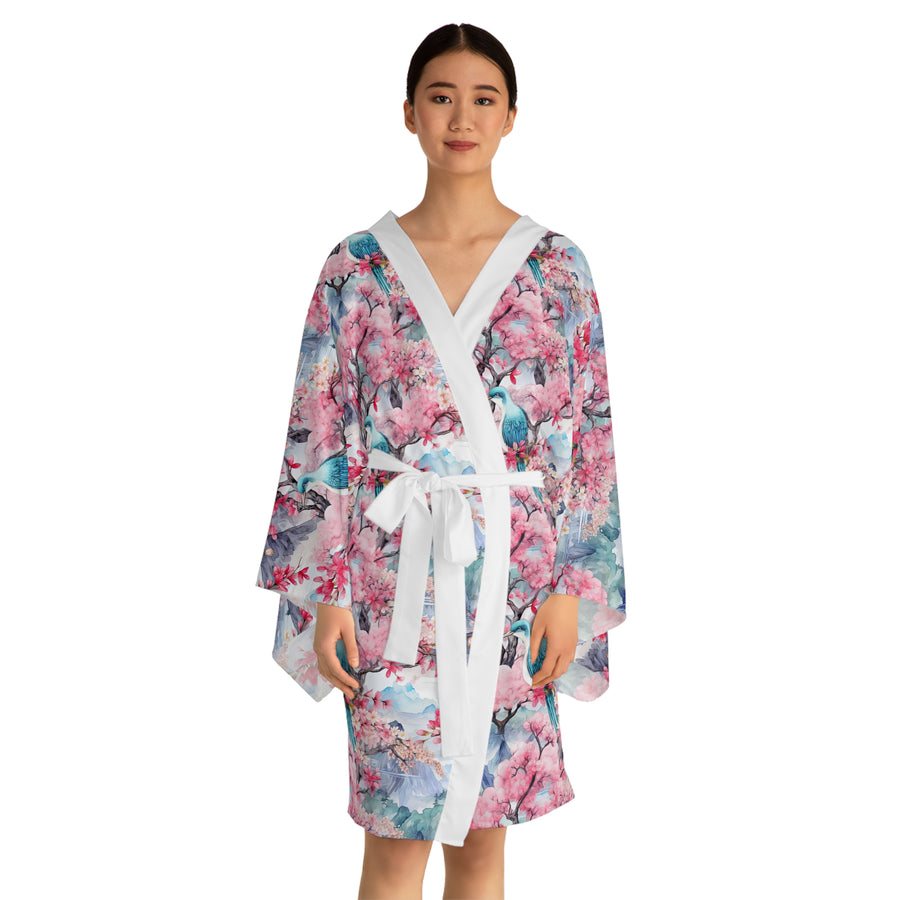 Colors of Zen Long Sleeve Kimono Robe