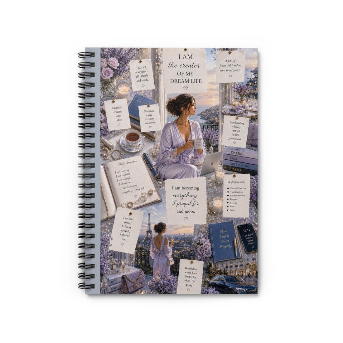 Creator of My Dream Life Spiral Notebook - Ruled Line