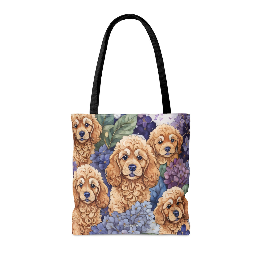 Goldendoodle Hydrangea Peek-a-Boo Tote Bag