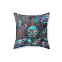 Yumigara Pillow with Peacock Feathers