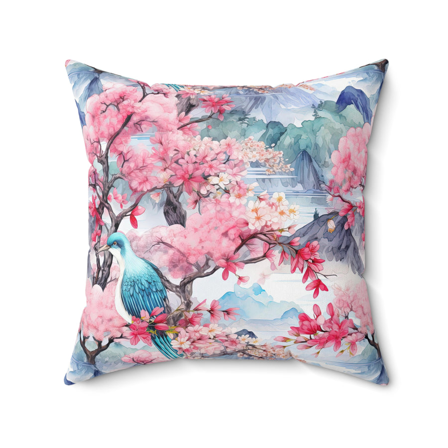 Perching Pretty Spun Polyester Square Pillow