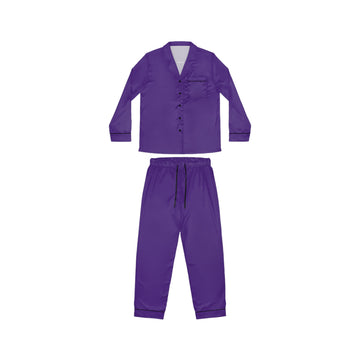 Purple Women's Luxury Satin Pajamas