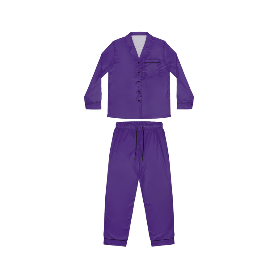 Purple Women's Luxury Satin Pajamas