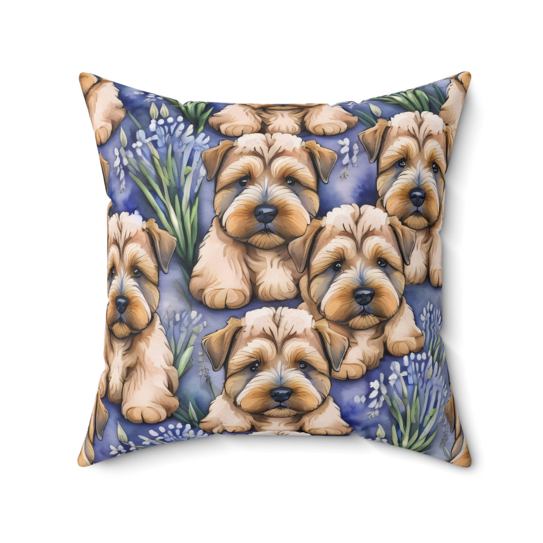 Dandelion Wheaten Spun Polyester Square Pillow