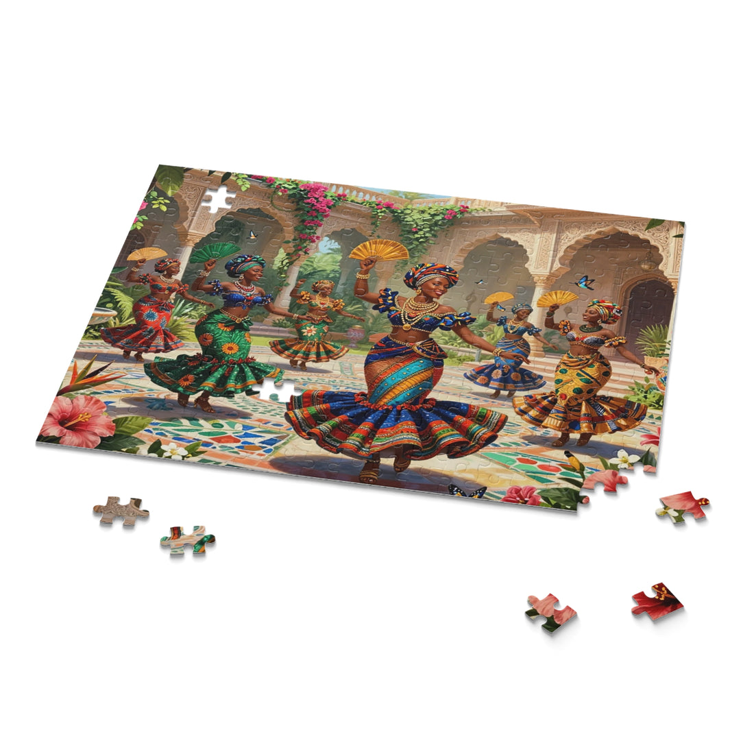 African Heritage Courtyard Celebration Puzzle (120, 252, 500-Piece)