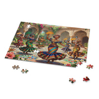 African Heritage Courtyard Celebration Puzzle (120, 252, 500-Piece)
