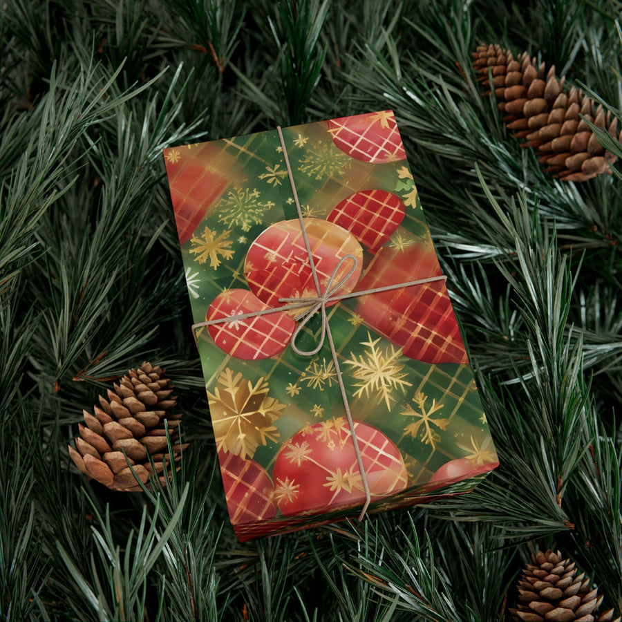 Green Holiday Gift Wrap Papers