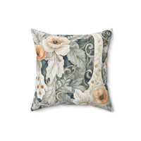 Brida Flora Spun Polyester Square Pillow