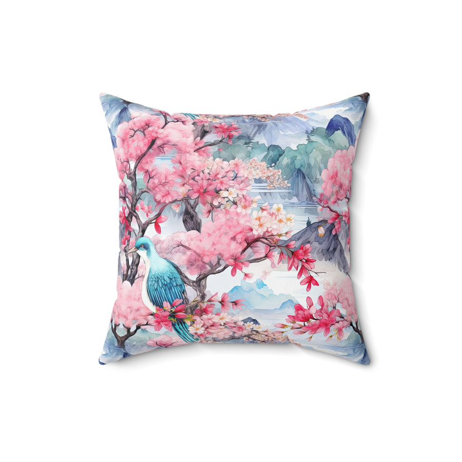 Perching Pretty Spun Polyester Square Pillow