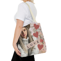 Love Tote Bag | Romantic Aesthetic Tote Bag for Women, Book Lovers, Dreamers & Everyday Elegance