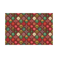 Red Green Geometric Gift Wrap Papers