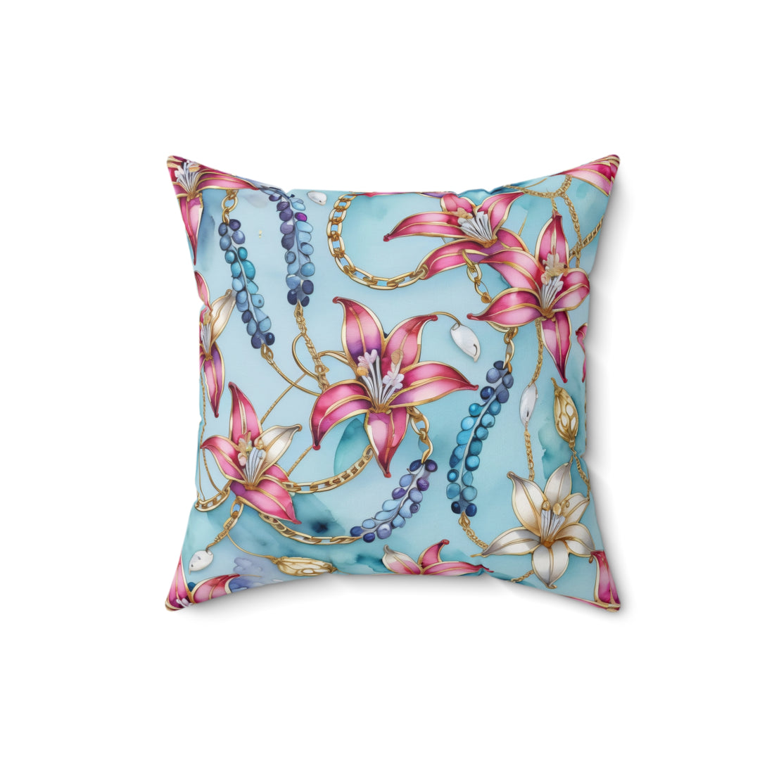 Stargazer Serenity Wisteria Spun Polyester Square Pillow