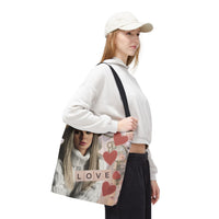 Love Tote Bag | Romantic Aesthetic Tote Bag for Women, Book Lovers, Dreamers & Everyday Elegance