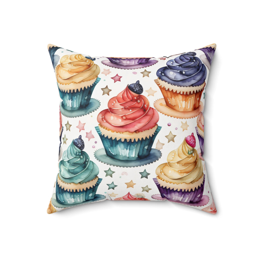 Yumigara Pillow with Cupcakes and Stars