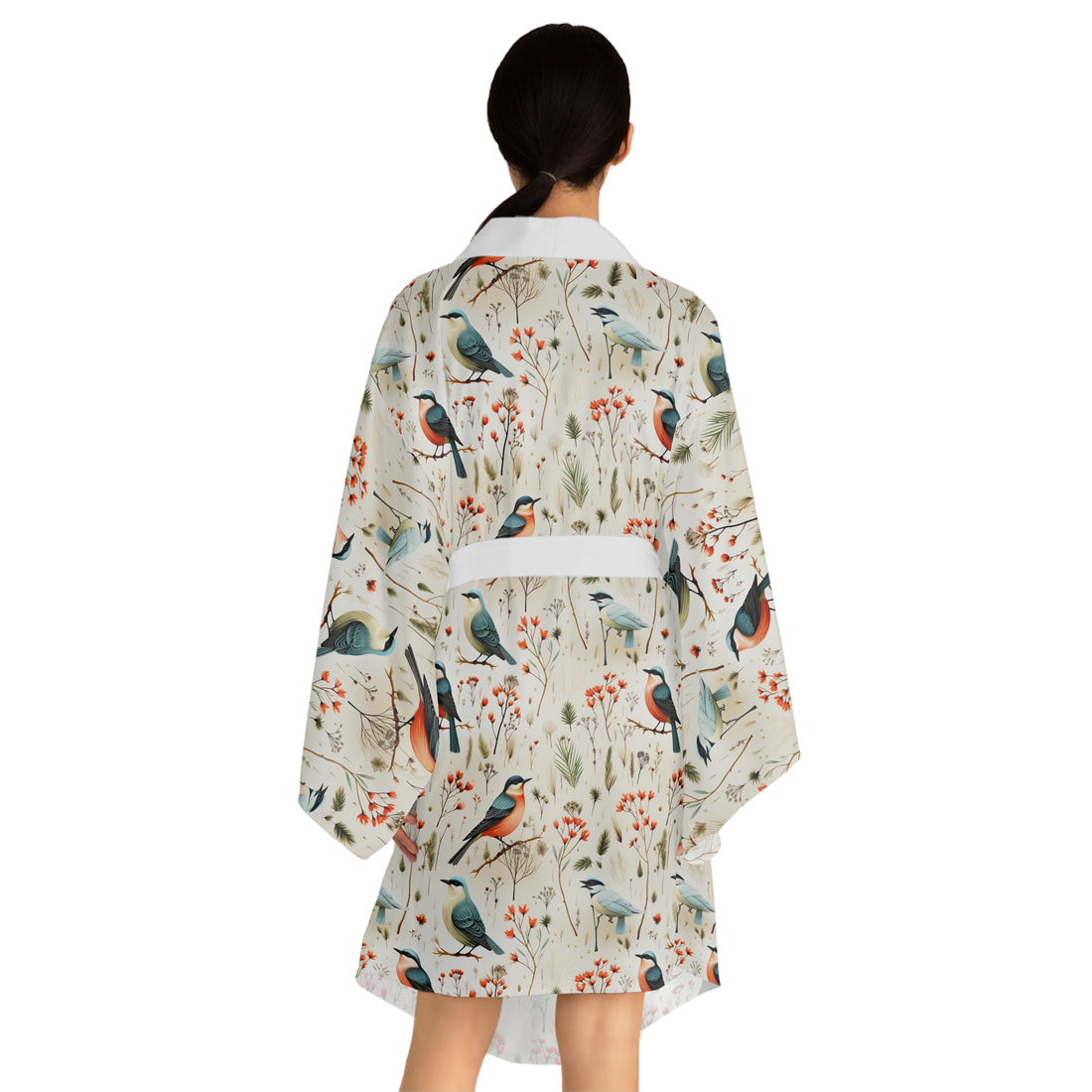 Aviary Sitting Pretty Long Sleeve Kimono Robe