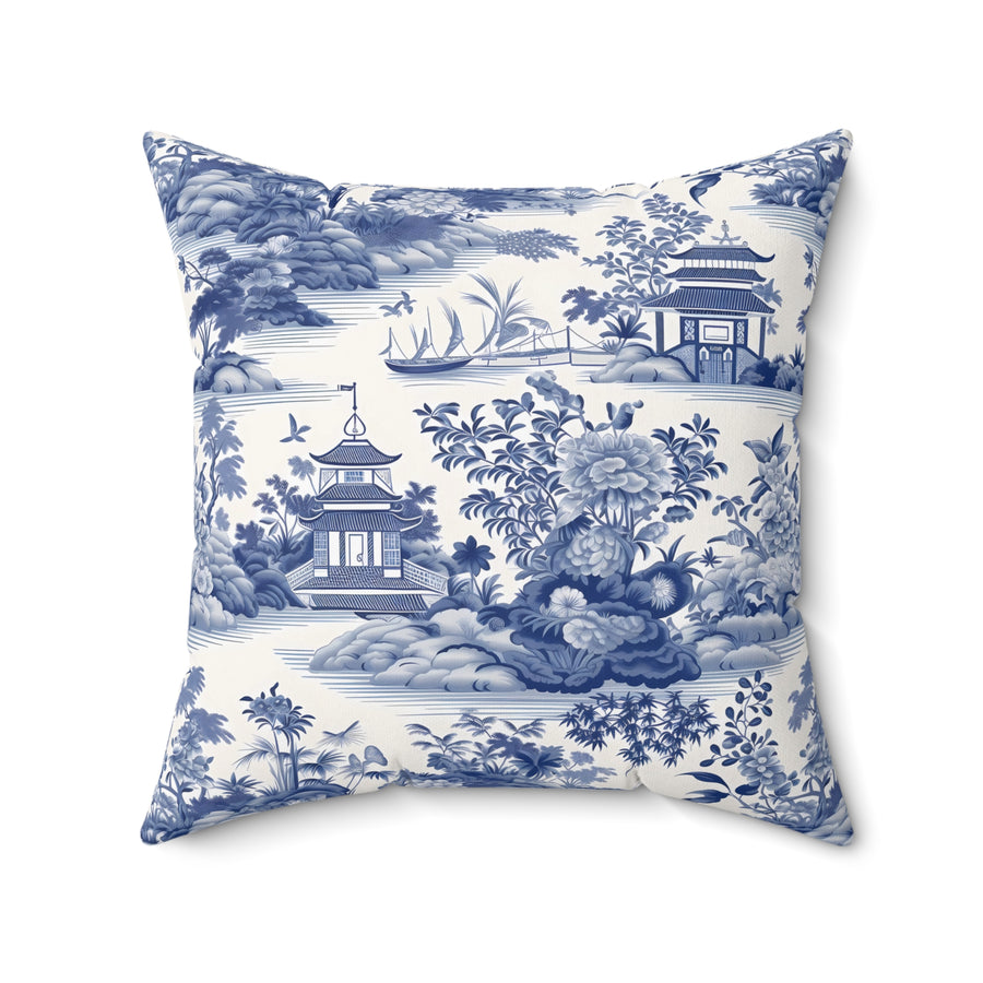 Oriental Dreams Spun Polyester Square Pillow