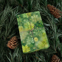 Evergreen Snowflakes Gift Wrap Papers