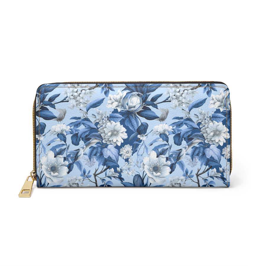 Oriental Bloom Zipper Wallet