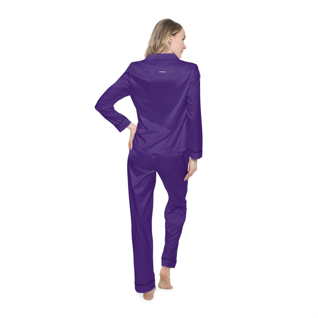 Purple Women's Luxury Satin Pajamas