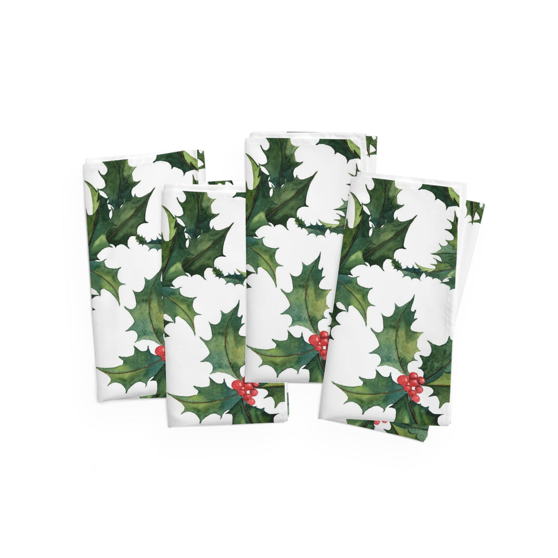 Holly Days Polyester Table Napkins