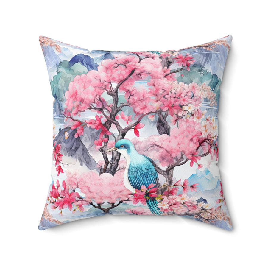 Perching Pretty Spun Polyester Square Pillow