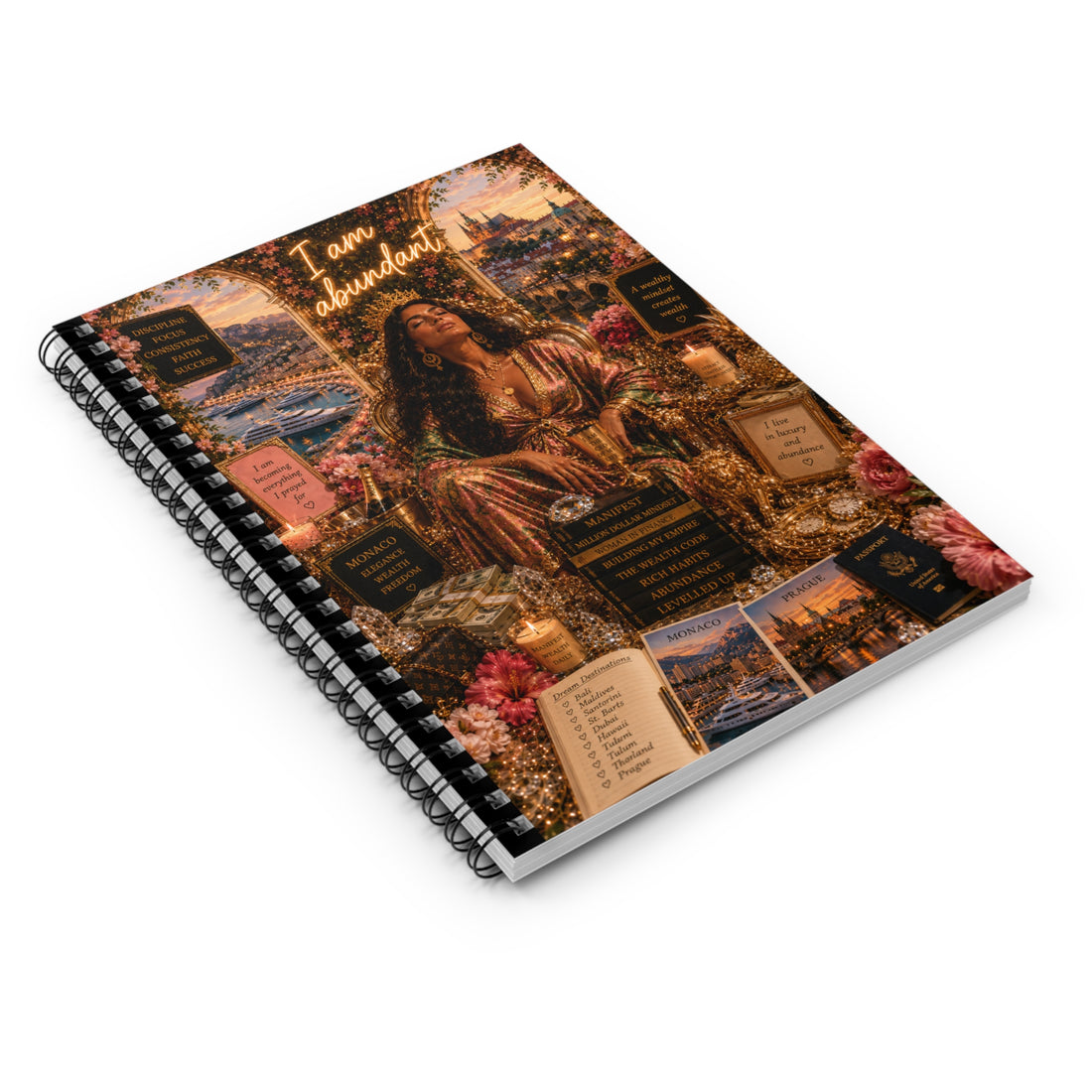 Manifest Luxury Travel Spiral Notebook - Ruled Line
