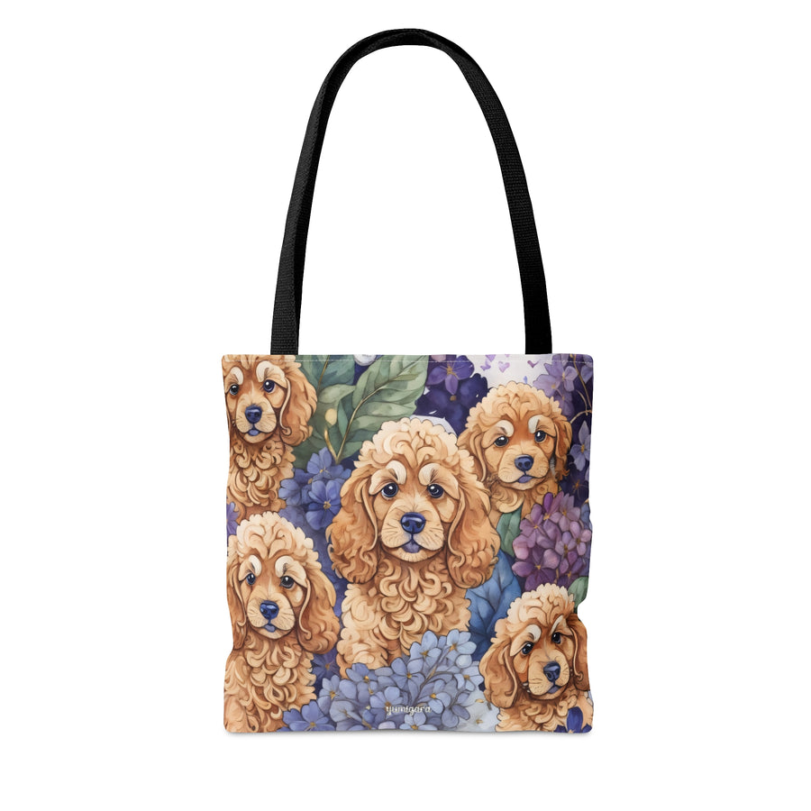 Goldendoodle Hydrangea Peek-a-Boo Tote Bag