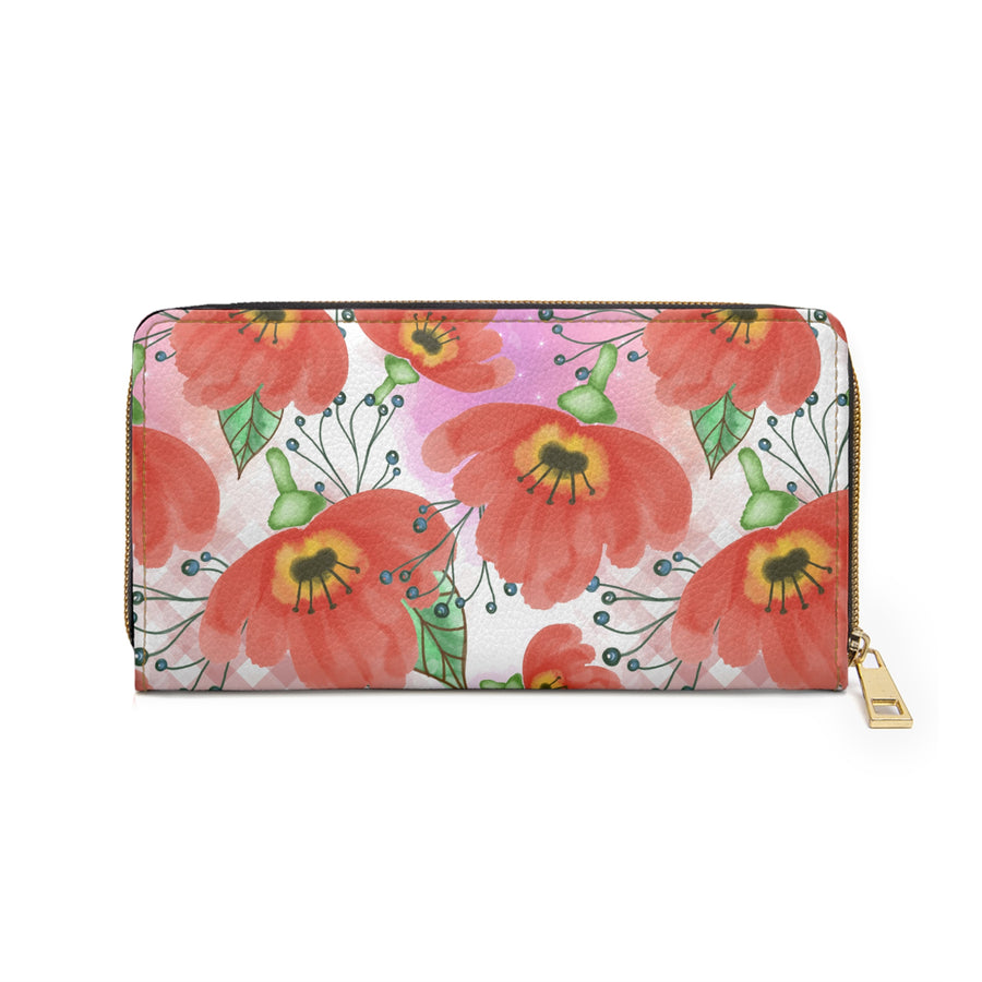 California Poppies Zipper Wallet