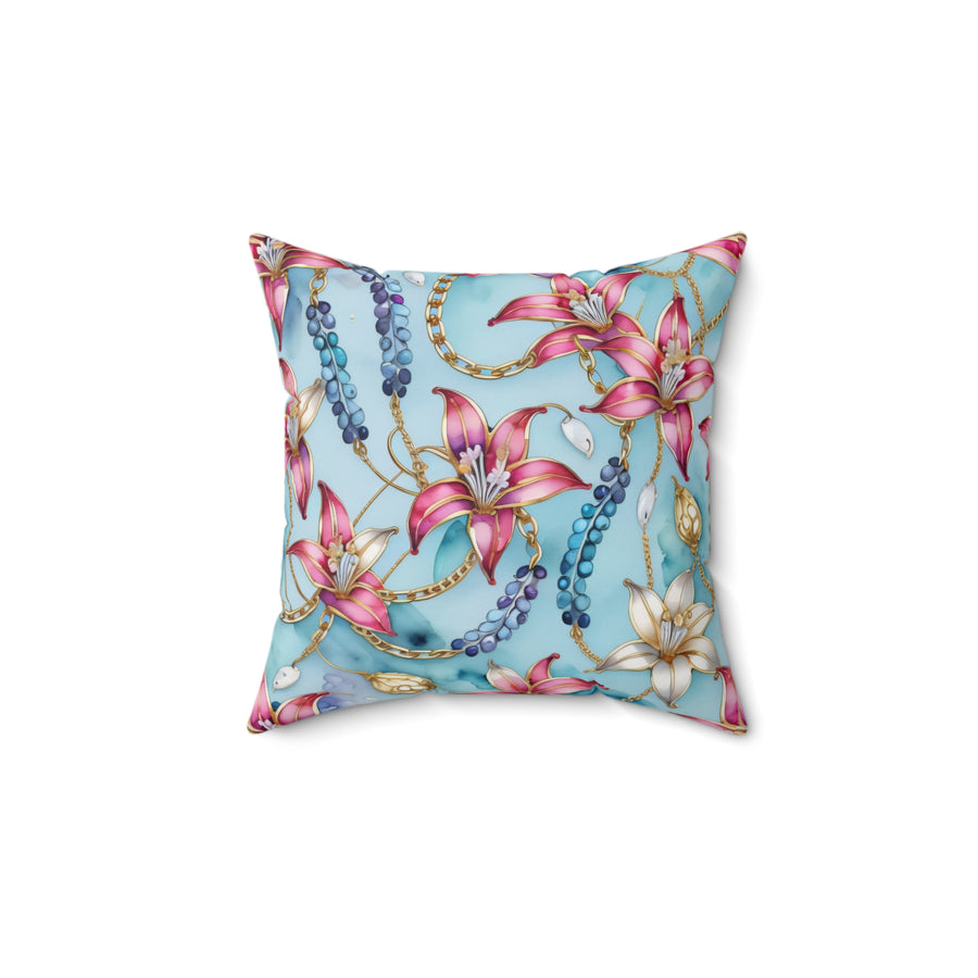 Stargazer Serenity Wisteria Spun Polyester Square Pillow