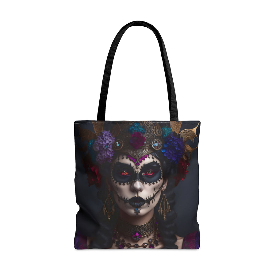 Hibiscus Dia De Las Muerte Gypsy Halloween Trick or Treat Loot Bag