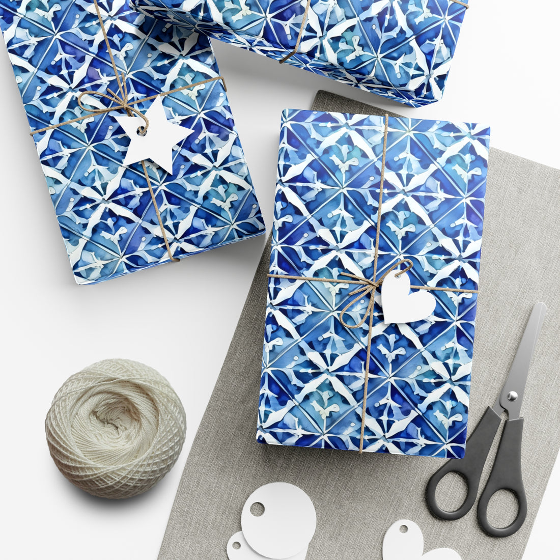 Talavera Tile Inspired Gift Wrap Papers