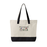 Forever Blessed Zippered Canvas Tote
