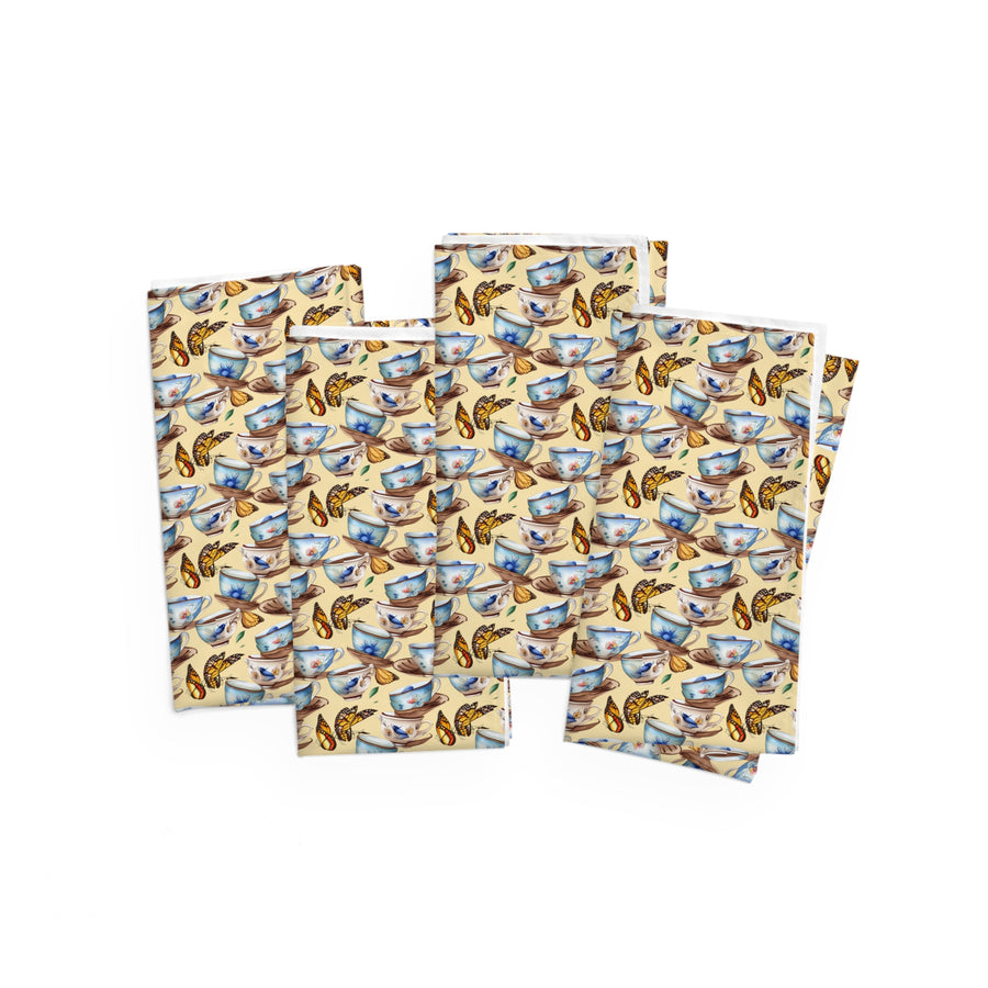 Garden High Tea Polyester Table Napkins