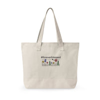 Forever Blessed Zippered Canvas Tote