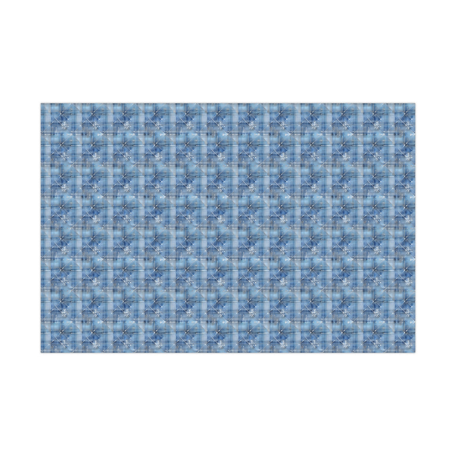 Watercolor Blue Sky Sparkles Gift Wrap Papers