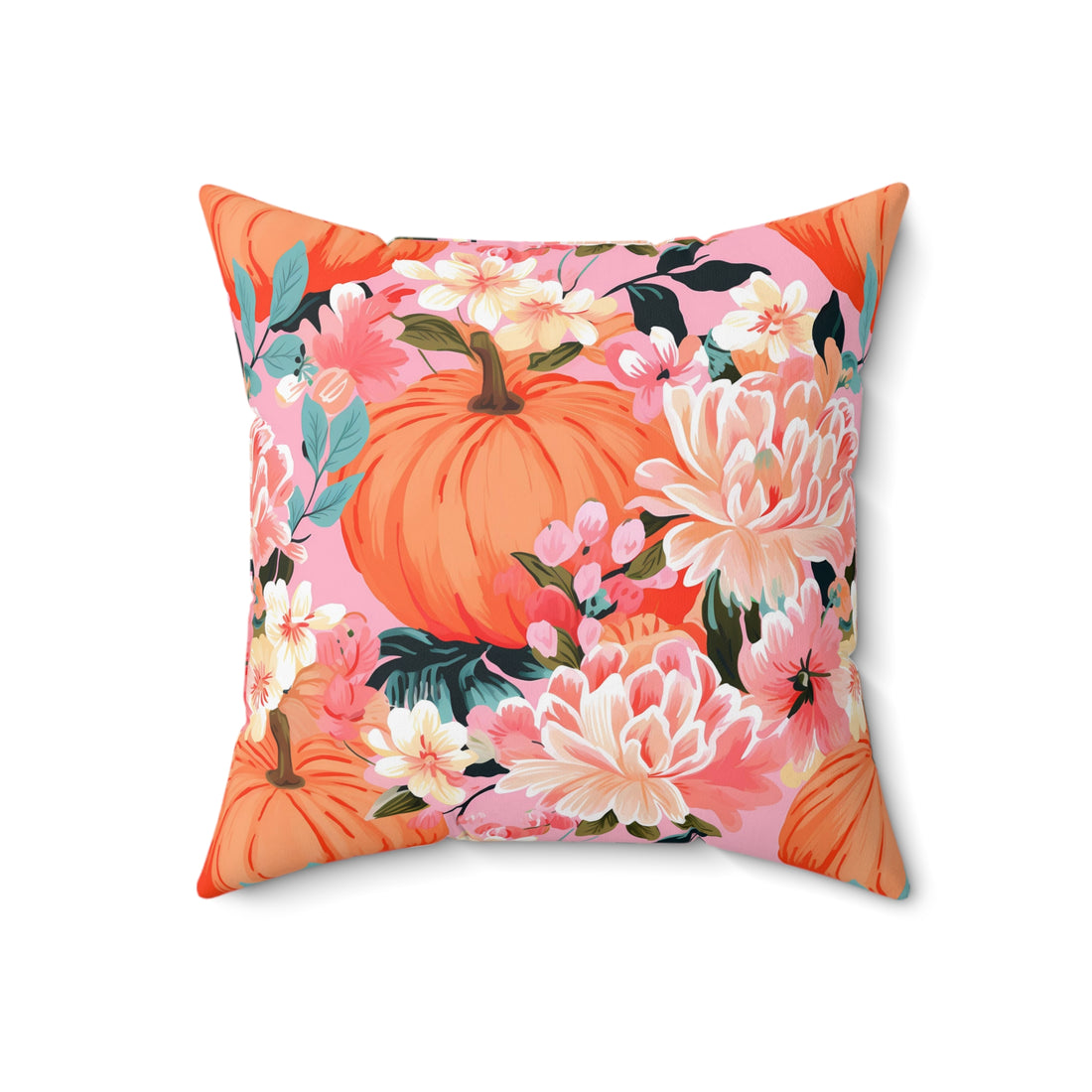 Blushing Fall Spun Polyester Square Pillow