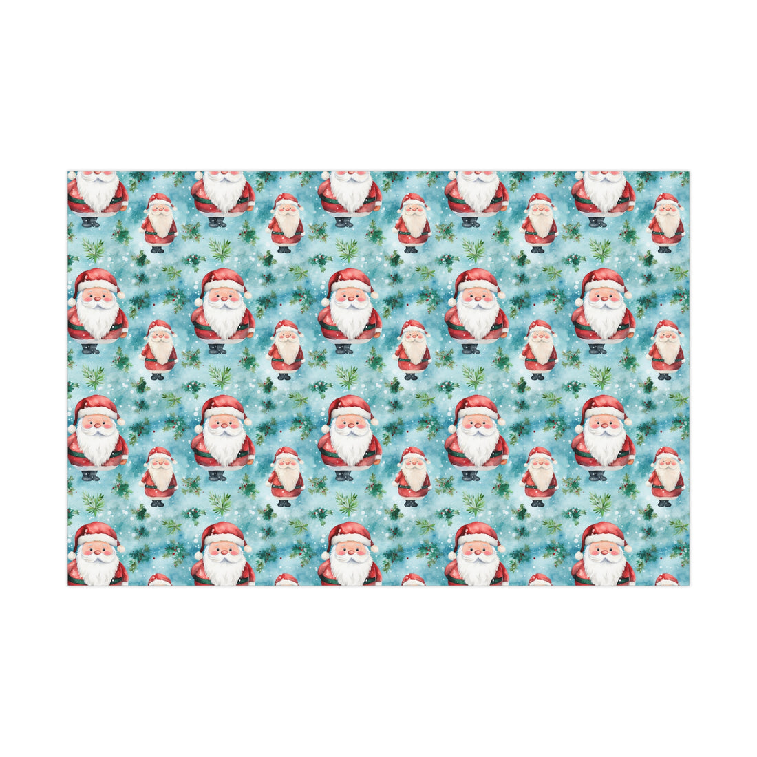 Santa Baby Satin Gift Wrap Papers