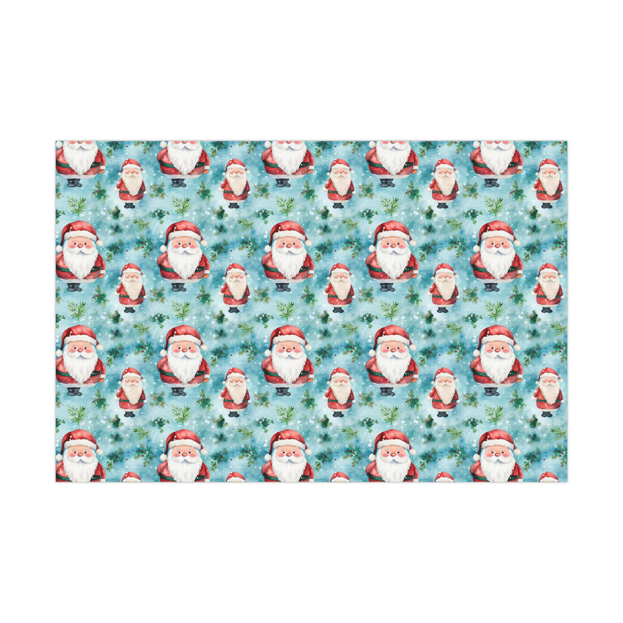 Santa Baby Satin Gift Wrap Papers