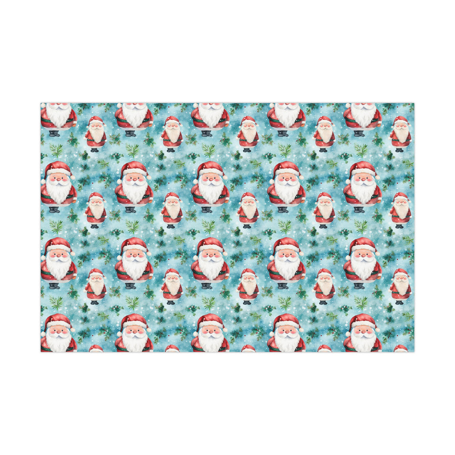 Santa Baby Satin Gift Wrap Papers