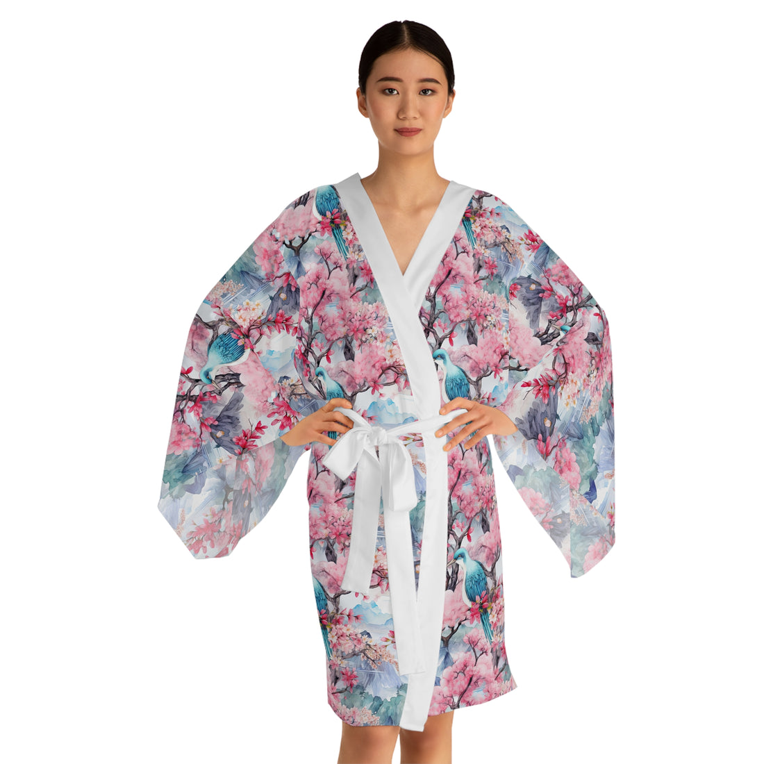 Colors of Zen Long Sleeve Kimono Robe