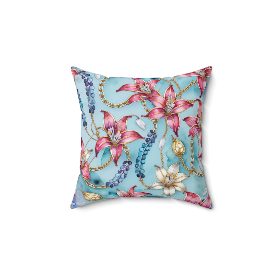 Stargazer Serenity Wisteria Spun Polyester Square Pillow