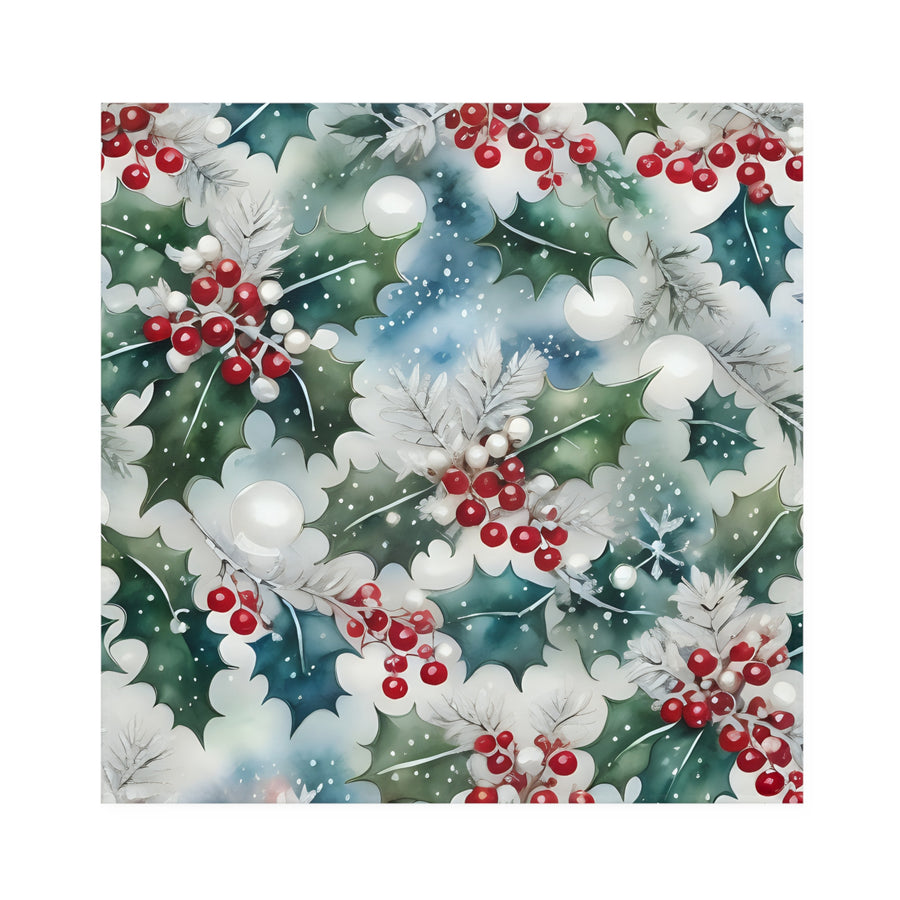 Winter Evening Hollies Napkins