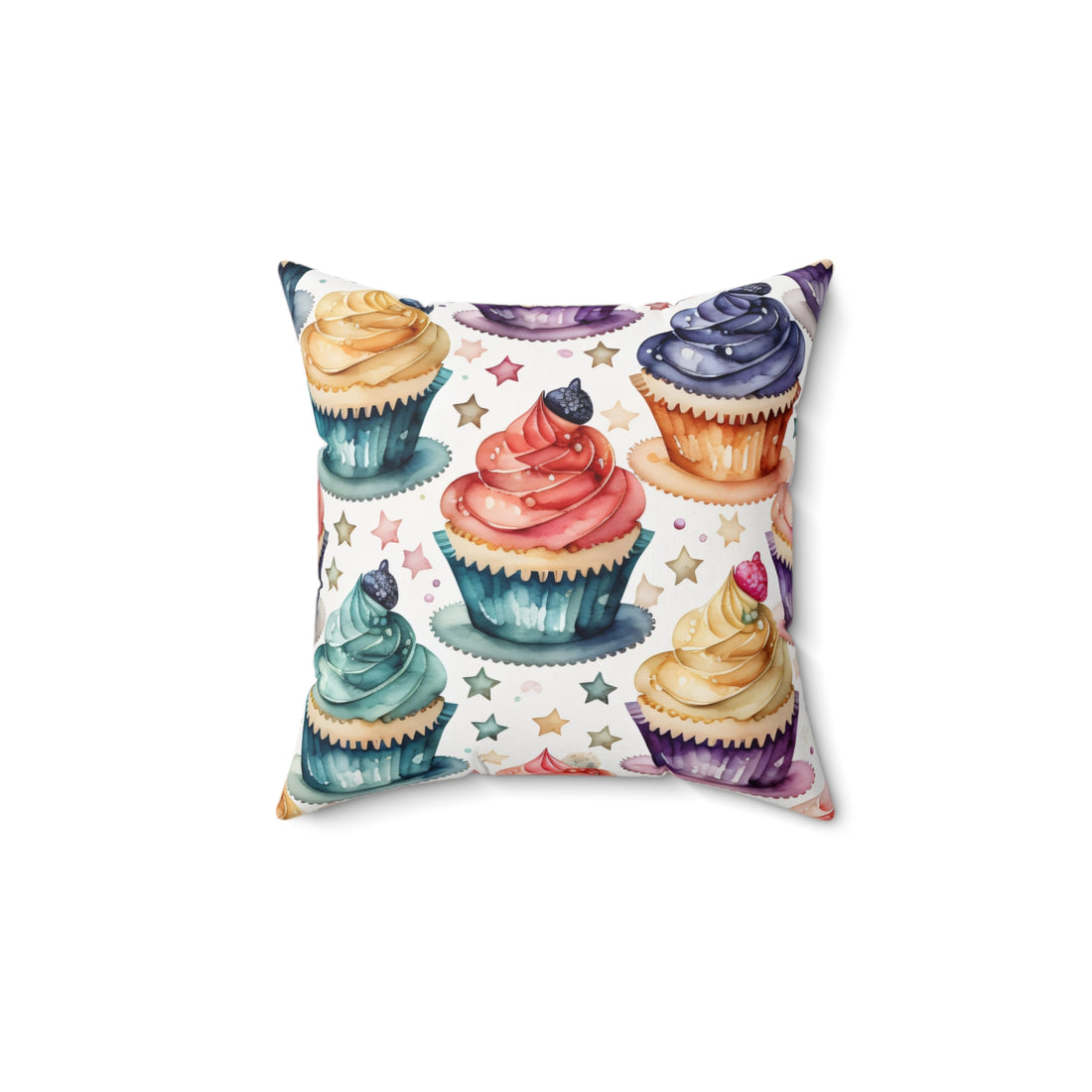 Starry Cupcake Dreams Pillows