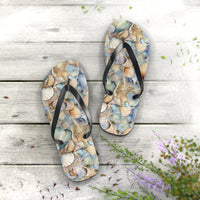 Seaside Serenity Seashell Flip-Flops: Walk in Coastal Comfort