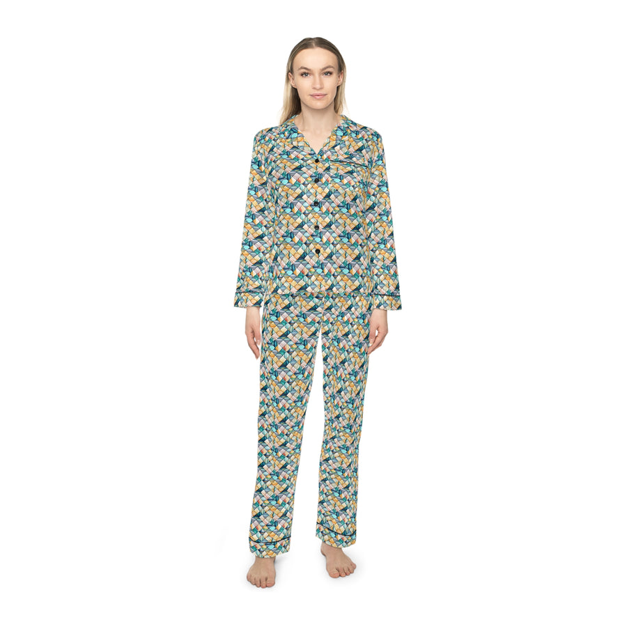 Dreamweaver Women's Luxury Satin Pajamas (AOP)