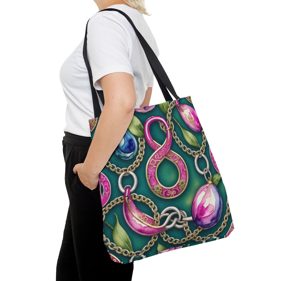 Oriental Remembrance Pink Cloisonne Luxury Everyday Tote Bag