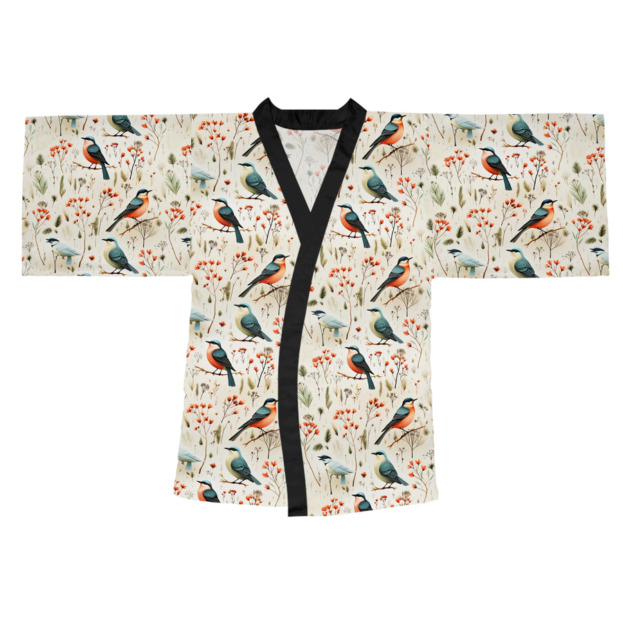 Aviary Sitting Pretty Long Sleeve Kimono Robe